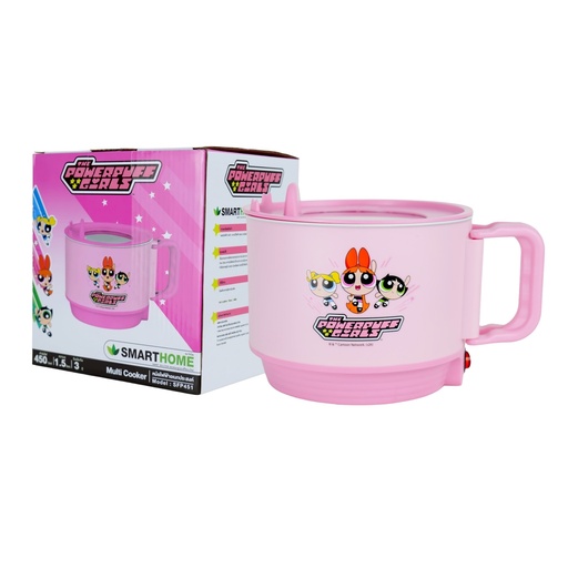 [SFP-451] SMARTHOME หม้อไฟฟ้า ลาย Powerpuff Girls ขนาด 1.5 ลิตร รุ่น SFP451 PINK